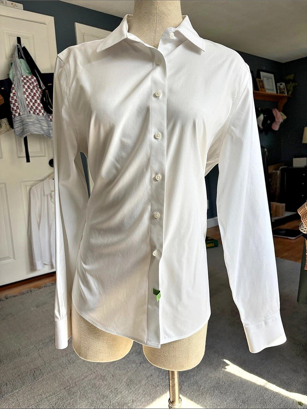 Brooks Brothers Fitted Non-Iron Shirt in White Size 12